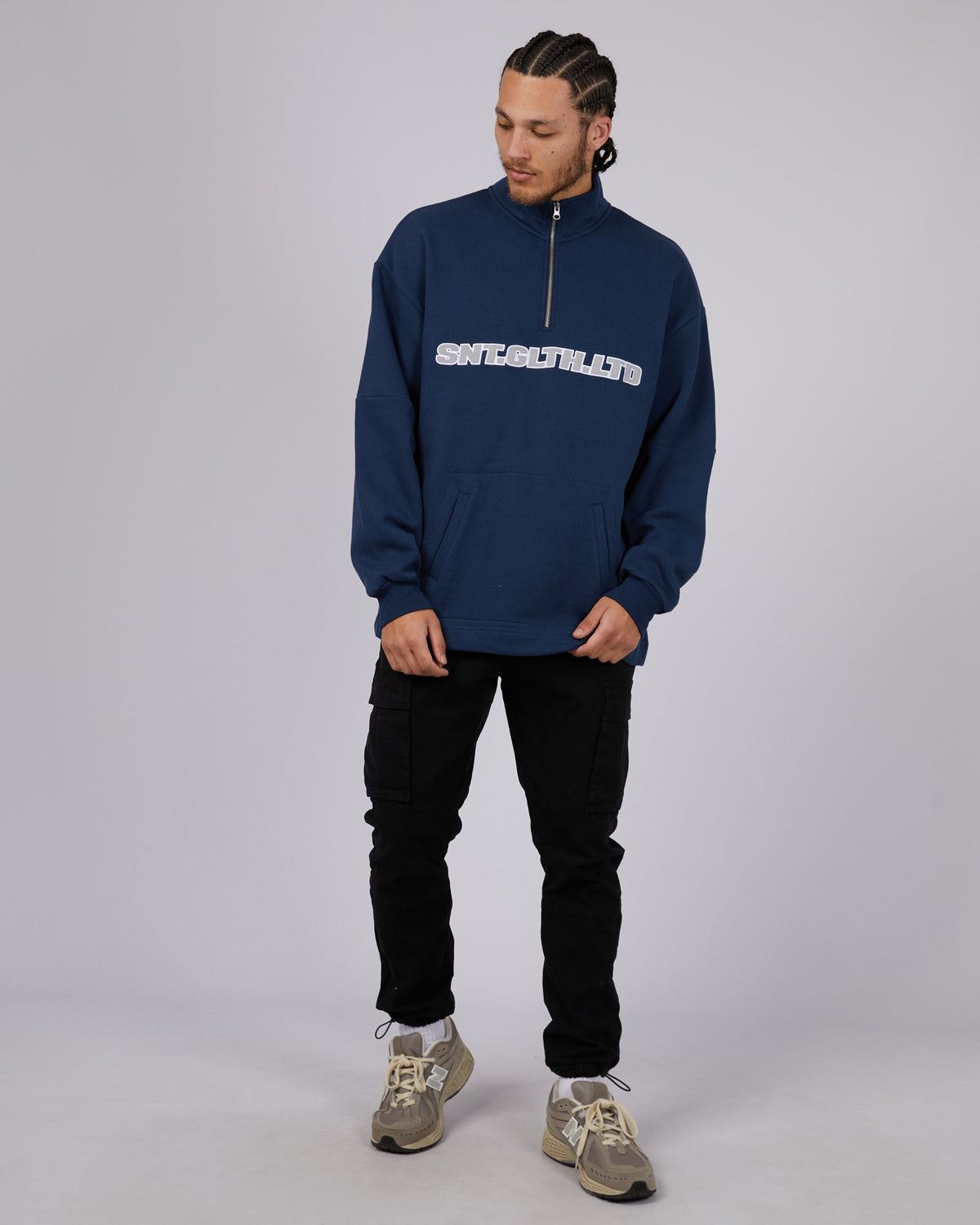 St. Goliath-Bayside 1/4 Zip Navy-Edge Clothing