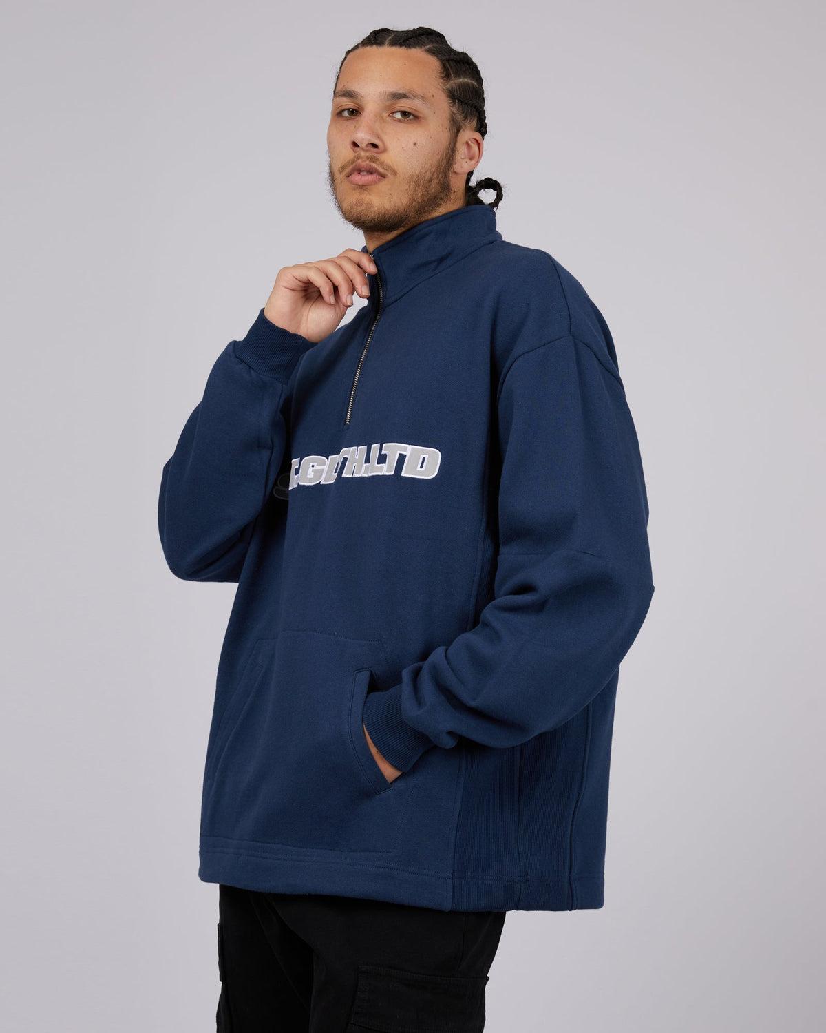 St. Goliath-Bayside 1/4 Zip Navy-Edge Clothing