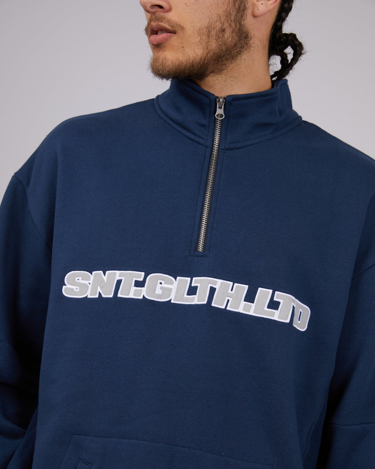 St. Goliath-Bayside 1/4 Zip Navy-Edge Clothing