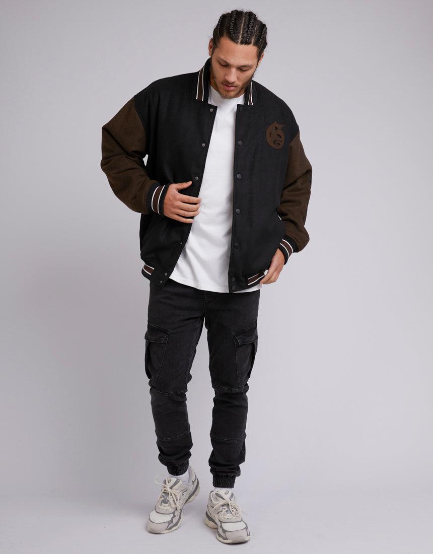 St. Goliath-College Jacket Black-Edge Clothing