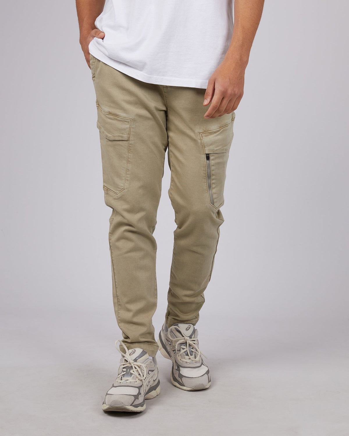 St. Goliath-Inset Cargo Pant Tan-Edge Clothing