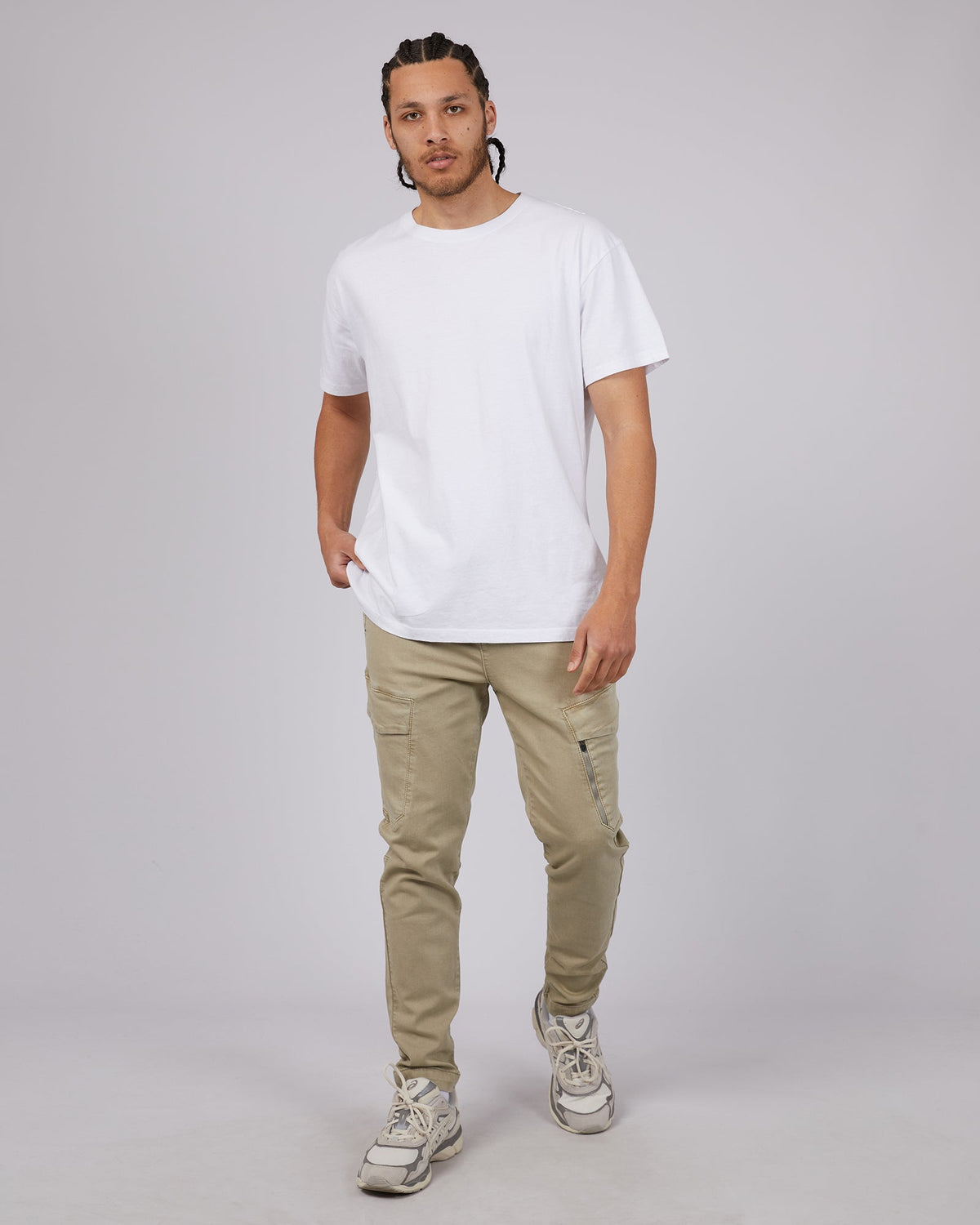 St. Goliath-Inset Cargo Pant Tan-Edge Clothing