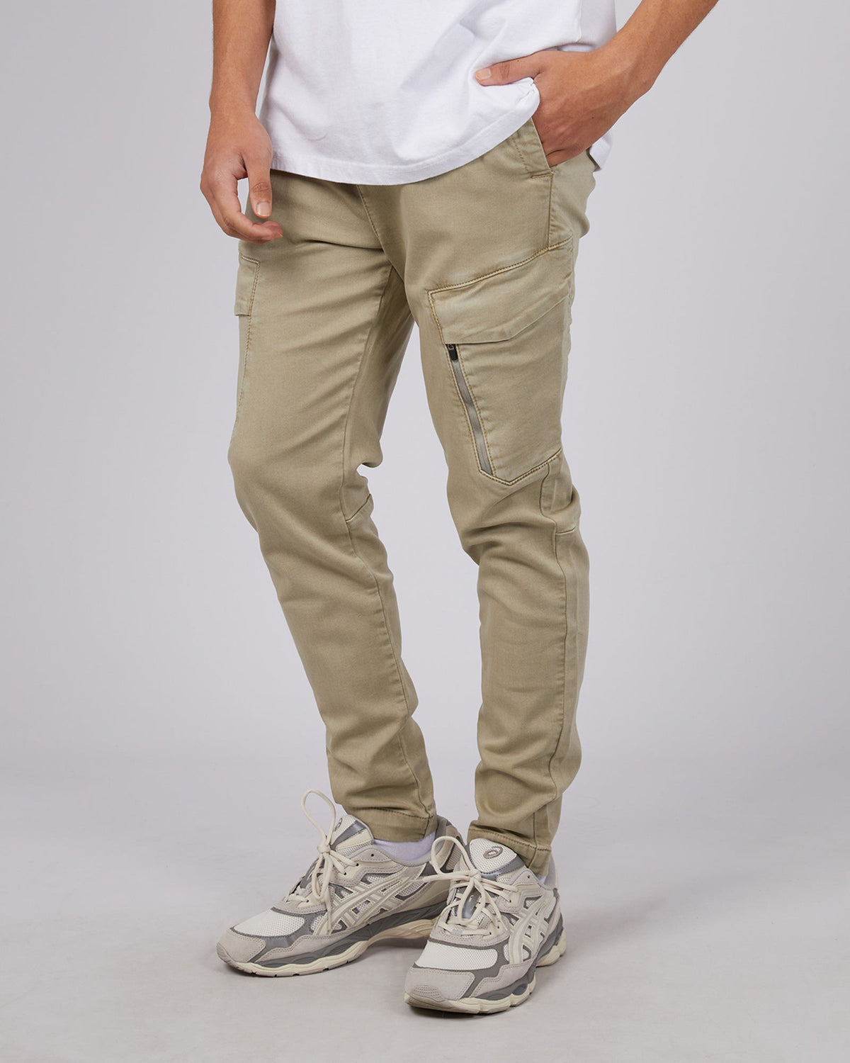 St. Goliath-Inset Cargo Pant Tan-Edge Clothing