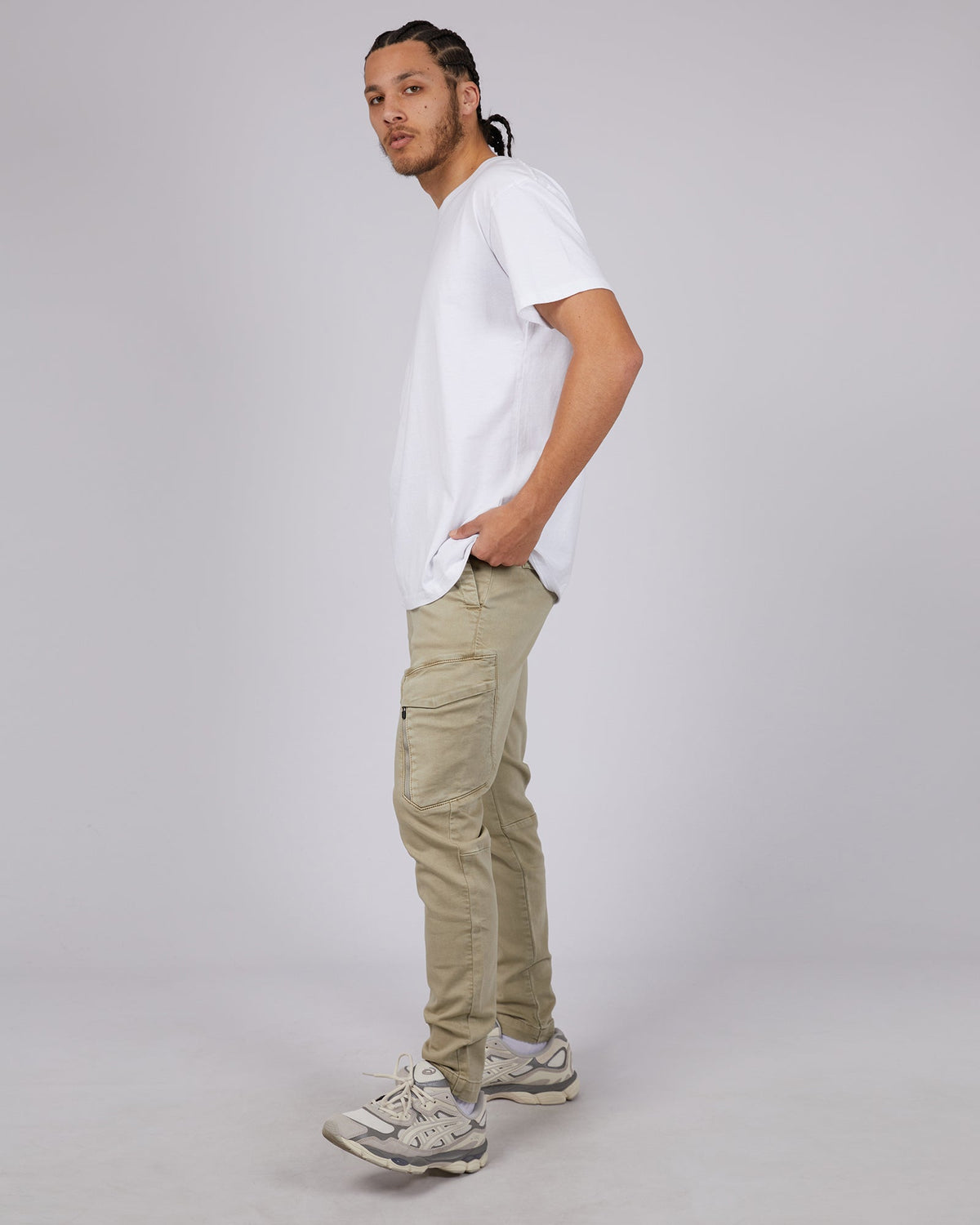 St. Goliath-Inset Cargo Pant Tan-Edge Clothing