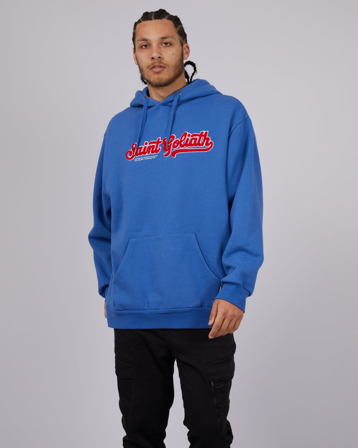 St. Goliath-Loaded Hoodie Blue-Edge Clothing