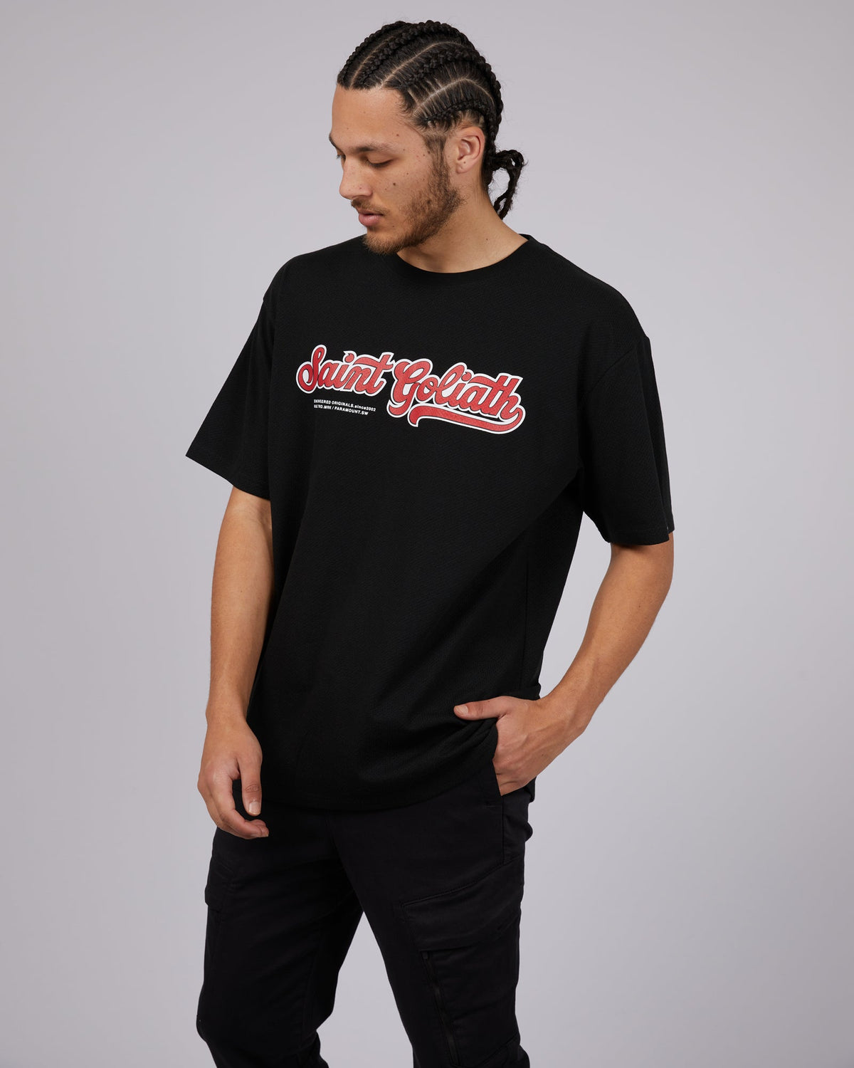 St. Goliath-Series Tee Black-Edge Clothing