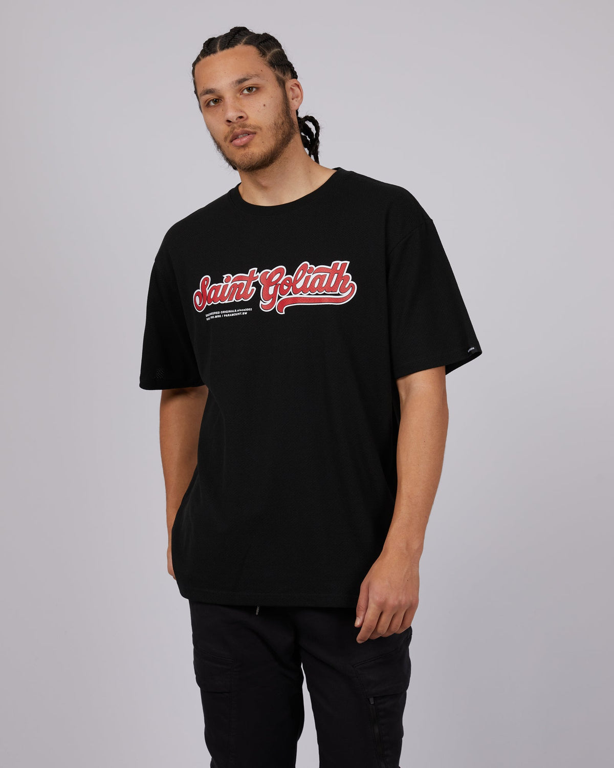 St. Goliath-Series Tee Black-Edge Clothing