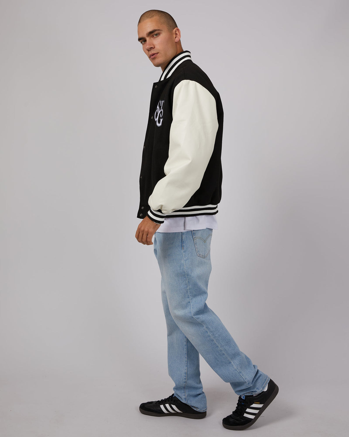 St. Goliath-Varsity Jacket Black-Edge Clothing