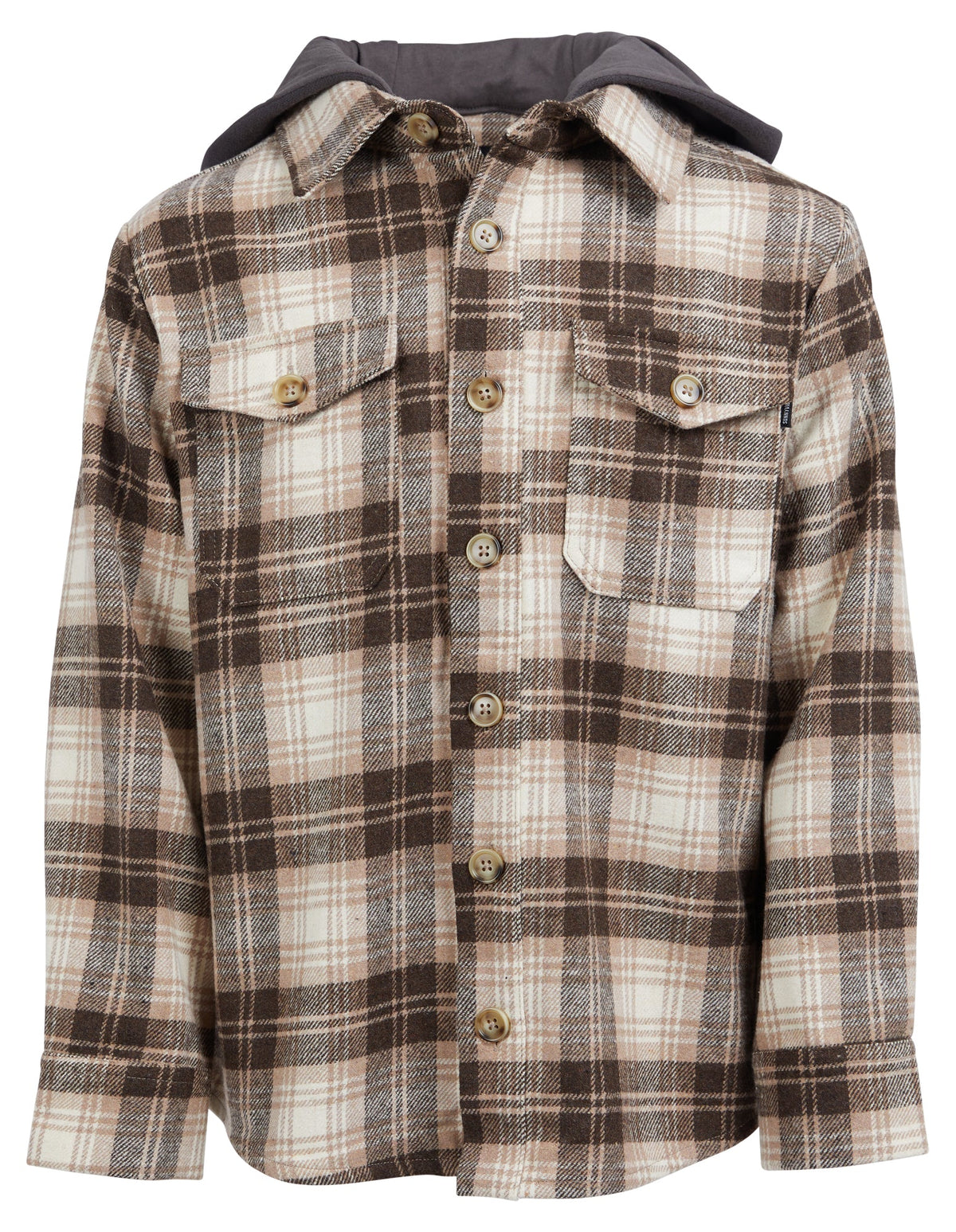 Sunnyville Boys 8-16-Teen Sandford Hooded Check Shirt-Edge Clothing