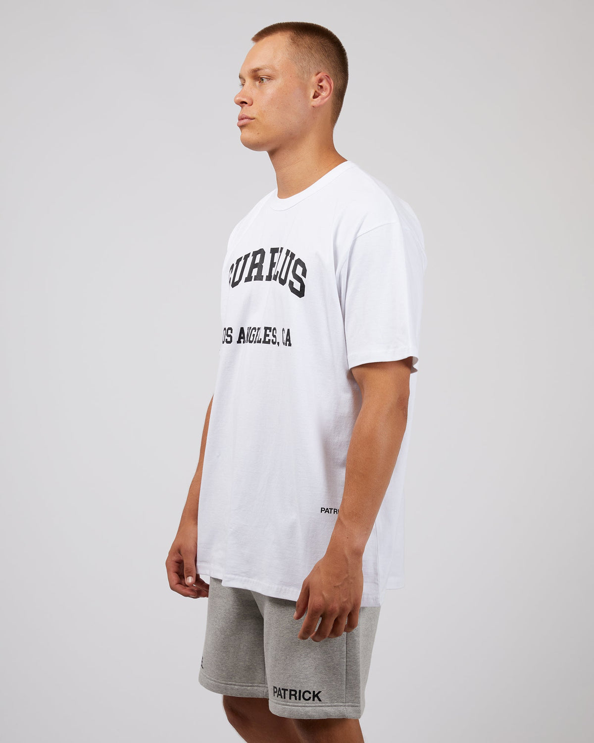 Surplus Daniel Patrick-Varsity La Surplus Tee White-Edge Clothing