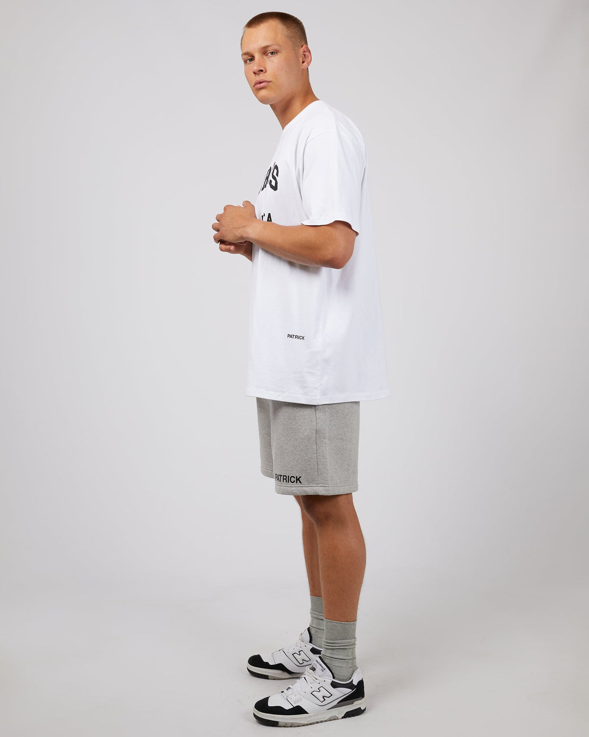 Surplus Daniel Patrick-Varsity La Surplus Tee White-Edge Clothing