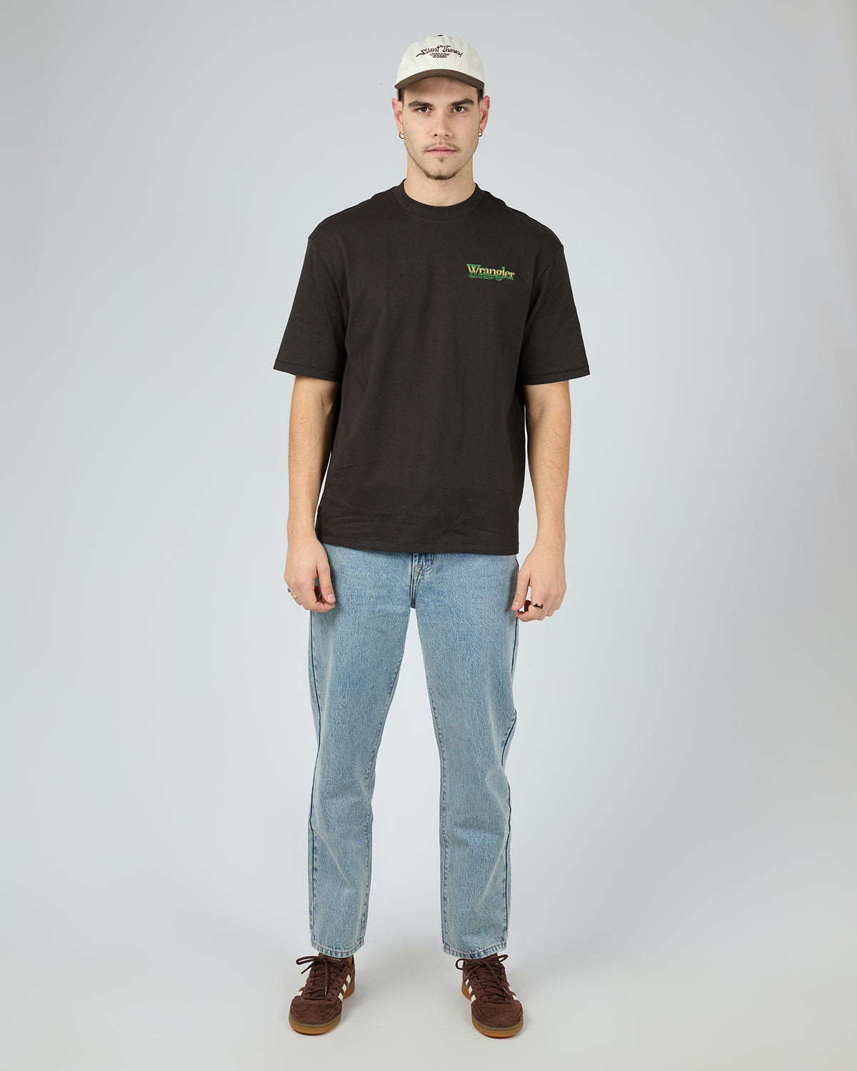 Wattle Slacker Tee Worn Black