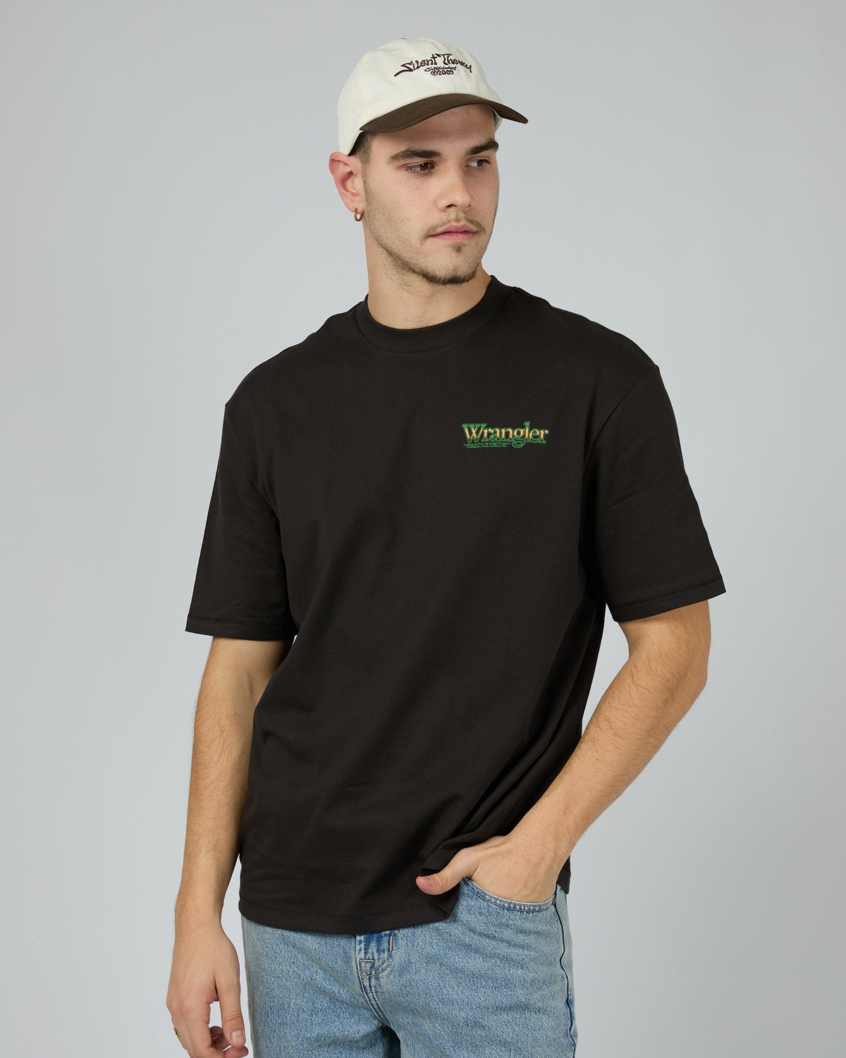 Wattle Slacker Tee Worn Black