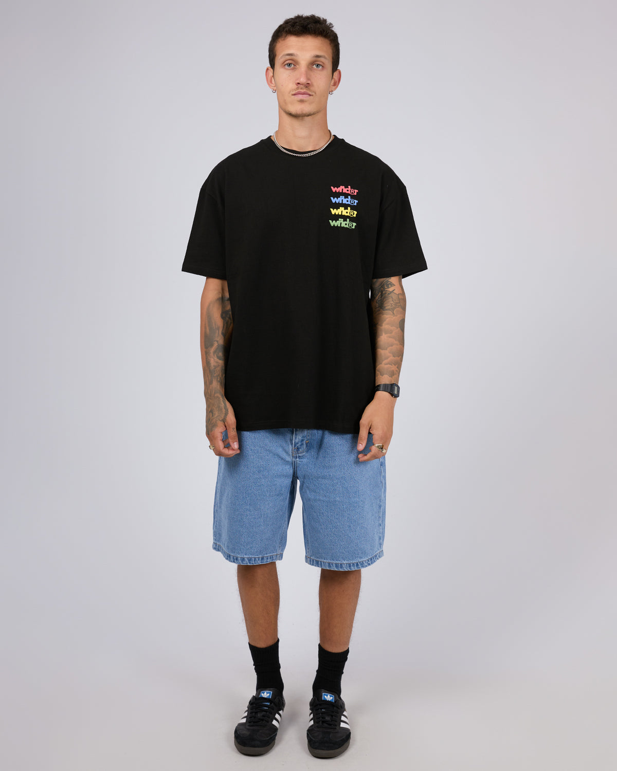 Source Box Fit Tee Black