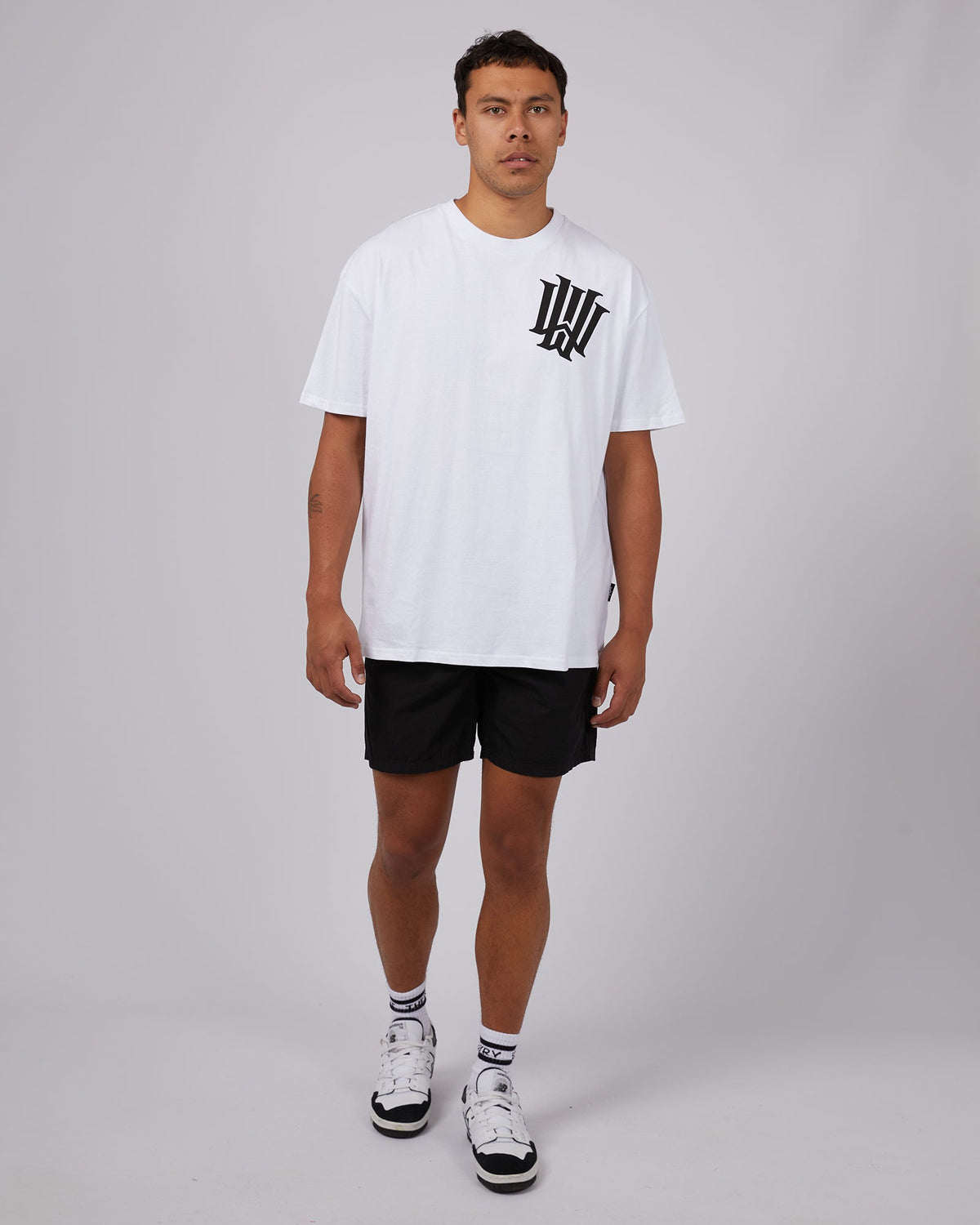 Cartello Box Fit Tee White | Buy Online | Edge Clothing