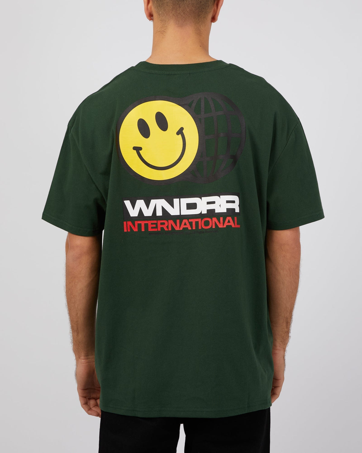 Wndrr-Cheese Box Fit Tee Forest Green-Edge Clothing