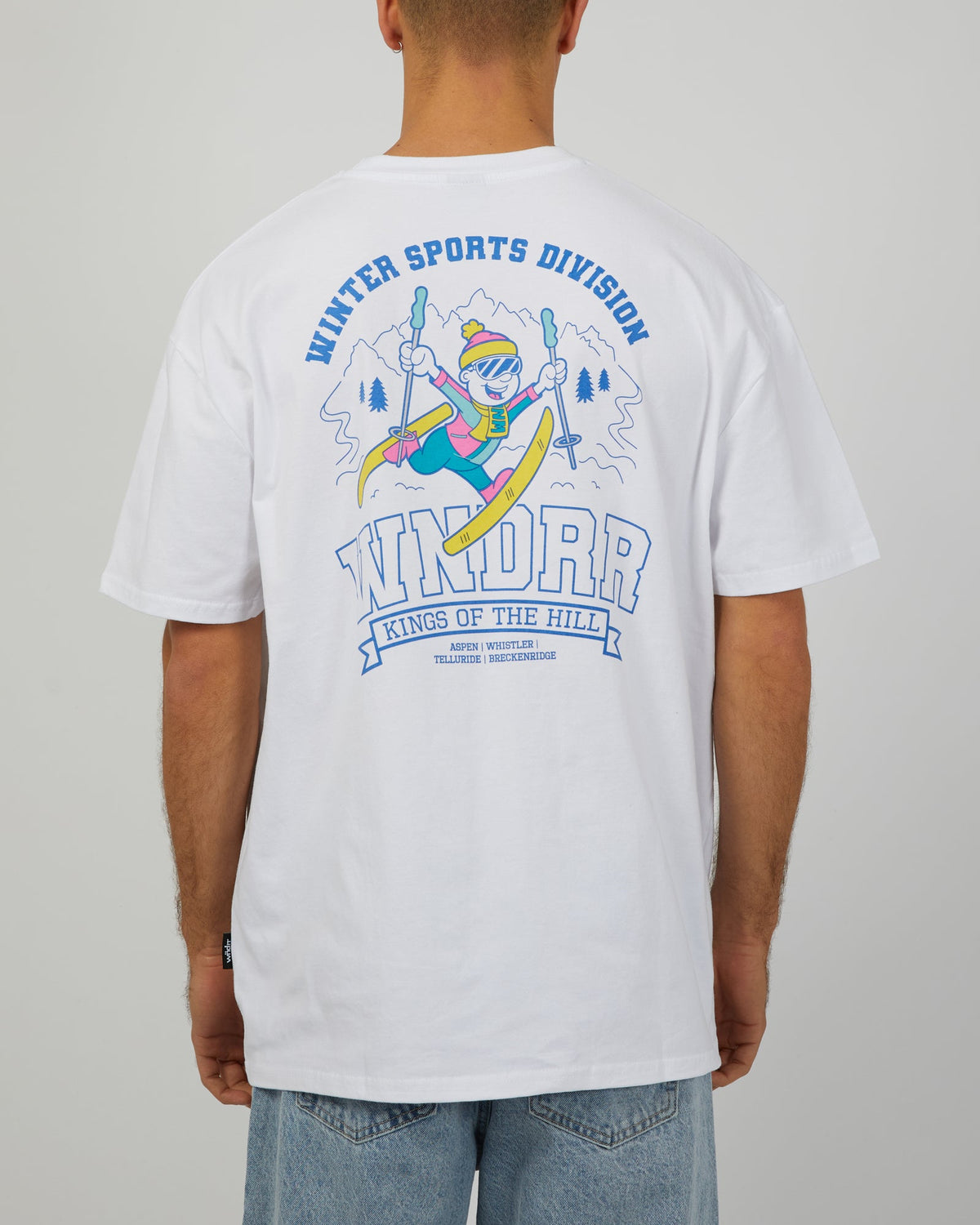 Wndrr-Winter Sports Box Fit Tee White-Edge Clothing