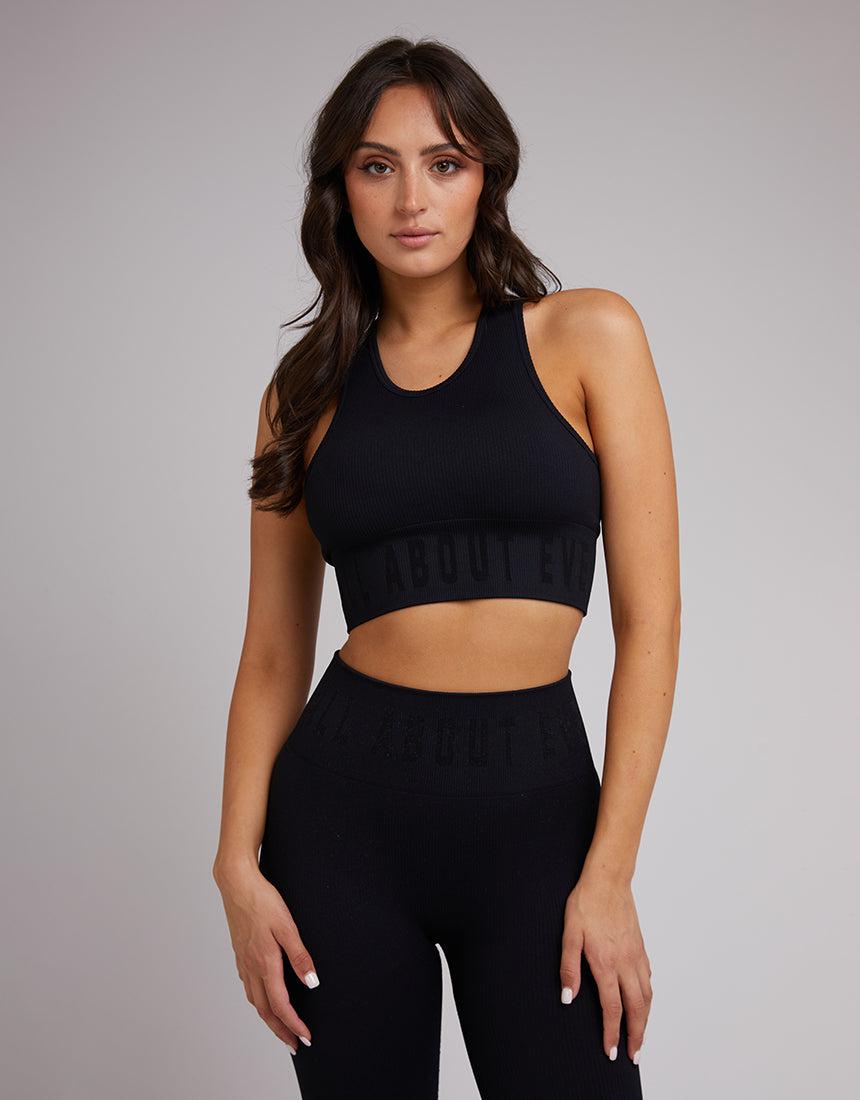 Remi Rib Bra Black