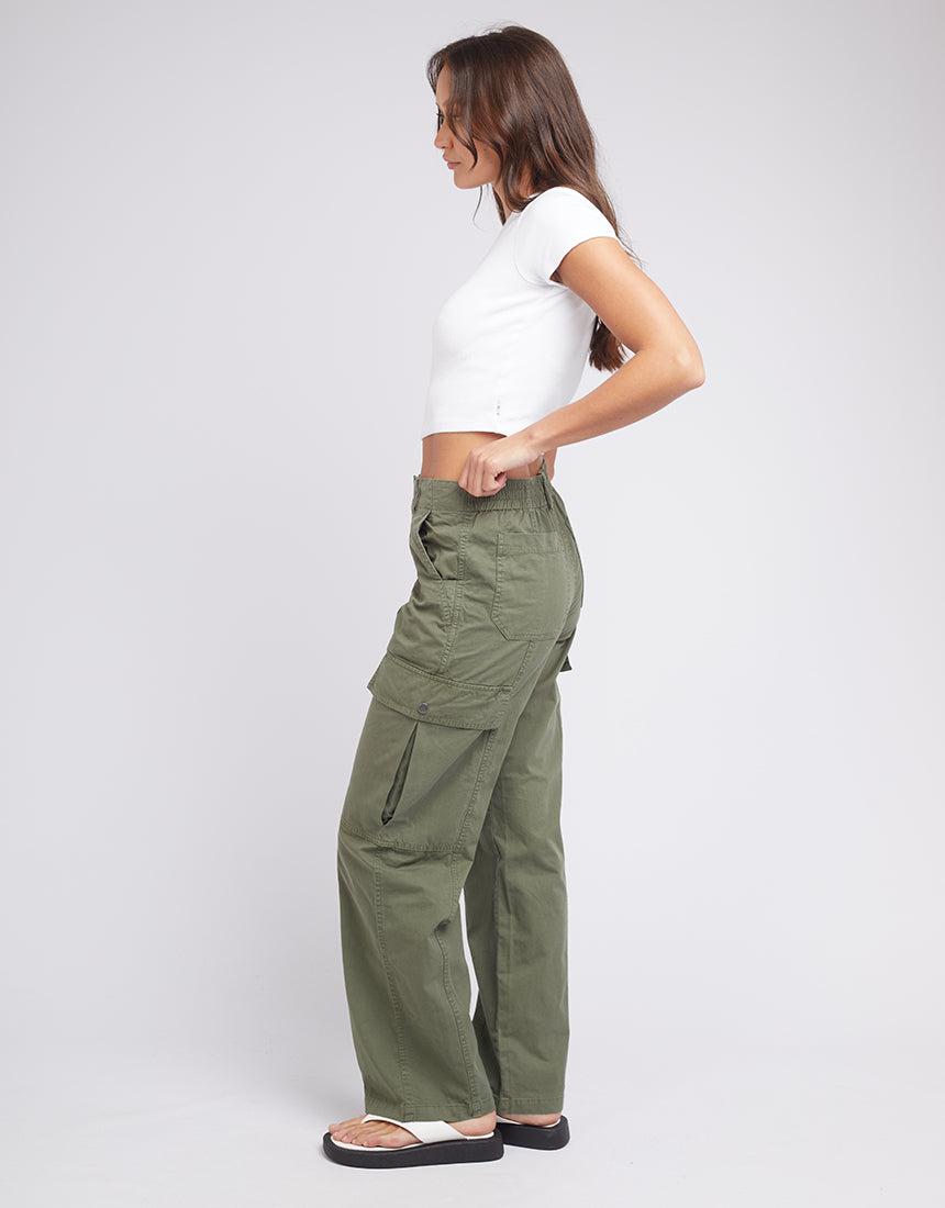 Women's High-rise Straight Leg Cargo Pants - Wild Fable™ Olive Green Xxl :  Target