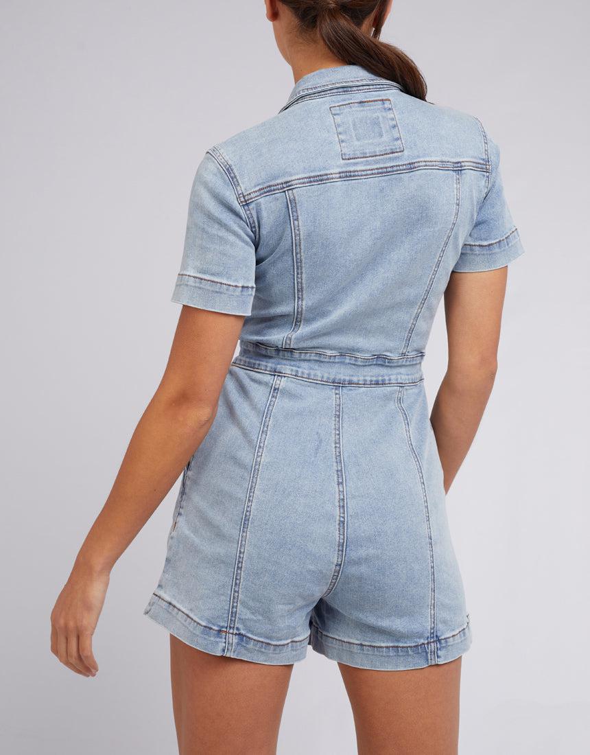 Silent Theory Ladies-Boston Playsuit Blue-Edge Clothing