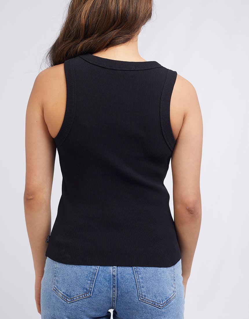 Silent Theory Ladies-Greta Tank Black-Edge Clothing